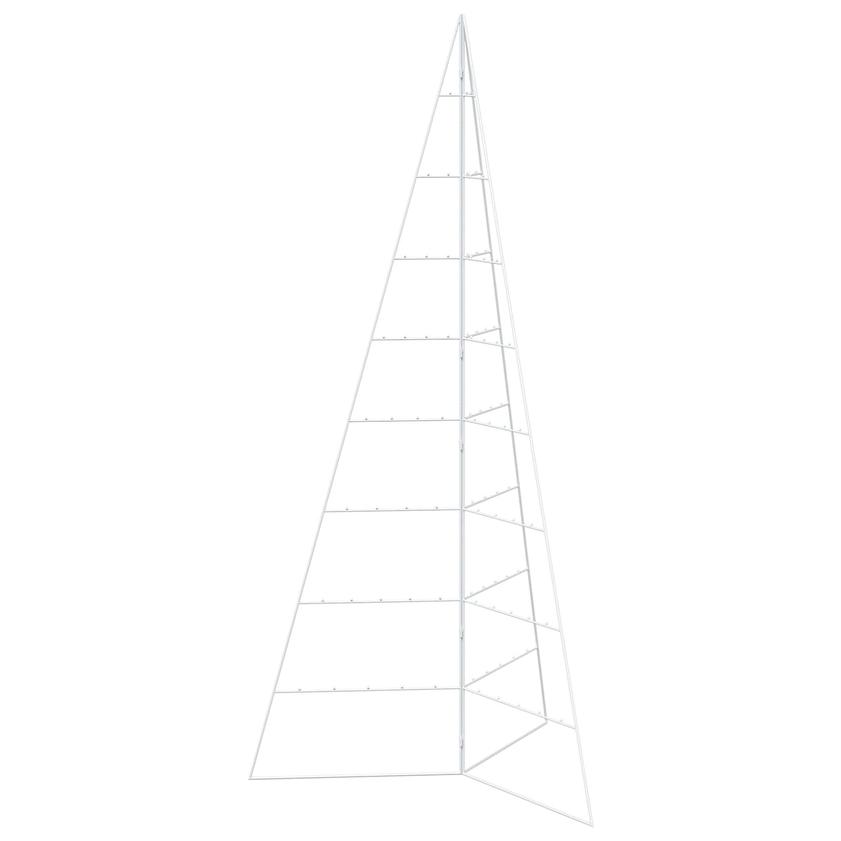Fém karácsonyfa KUOPIO 210 cm Acél Fehér