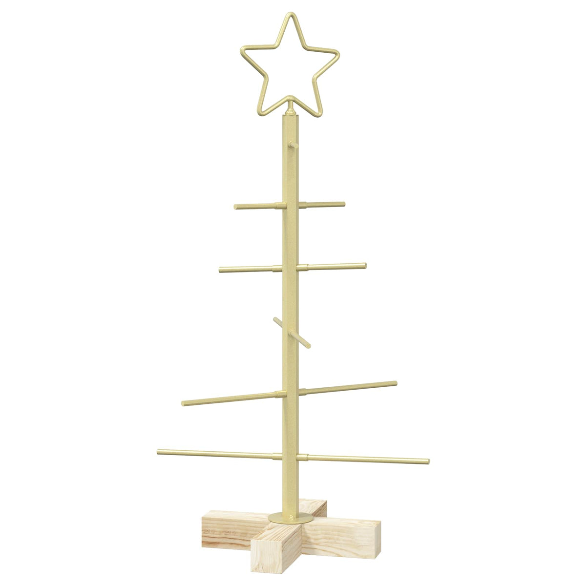 Fém karácsonyfa állvánnyal KUOPIO 60 cm Acél Arany