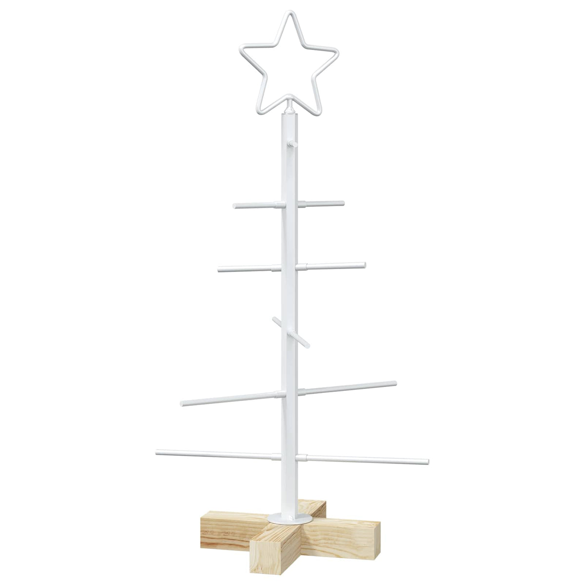 Fém karácsonyfa állvánnyal KUOPIO 60 cm Acél Fehér