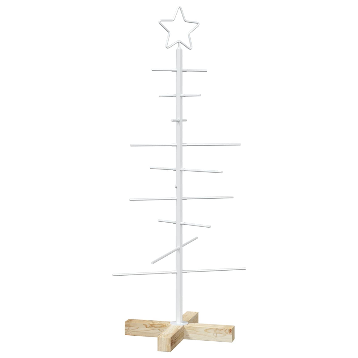 Fém karácsonyfa állvánnyal KUOPIO 90 cm Acél Fehér