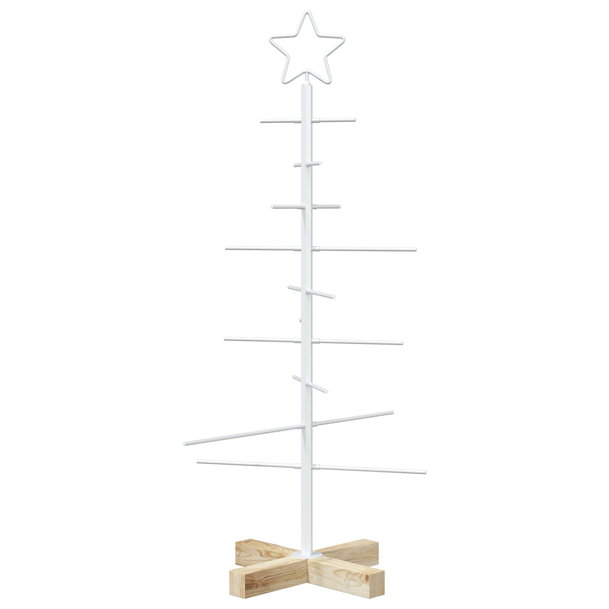 Fém karácsonyfa állvánnyal KUOPIO 90 cm Acél Fehér