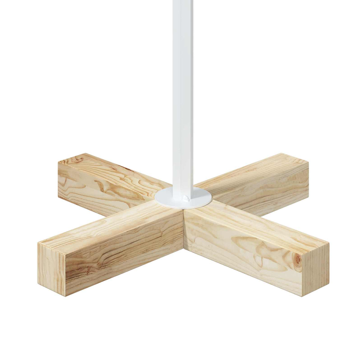 Fém karácsonyfa állvánnyal KUOPIO 120 cm Acél Fehér