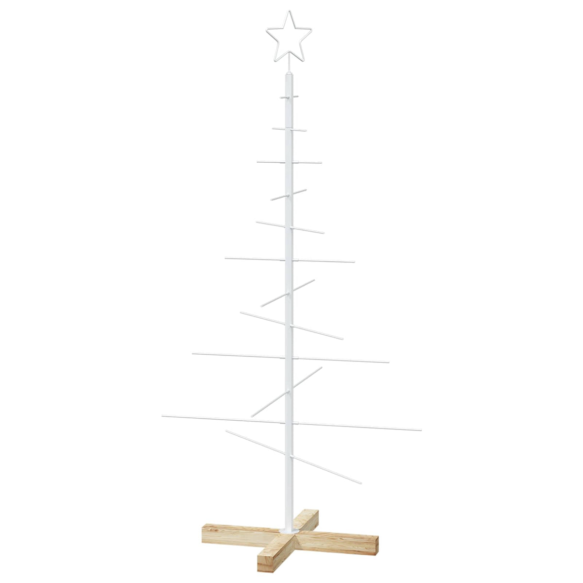 Fém karácsonyfa állvánnyal KUOPIO 120 cm Acél Fehér
