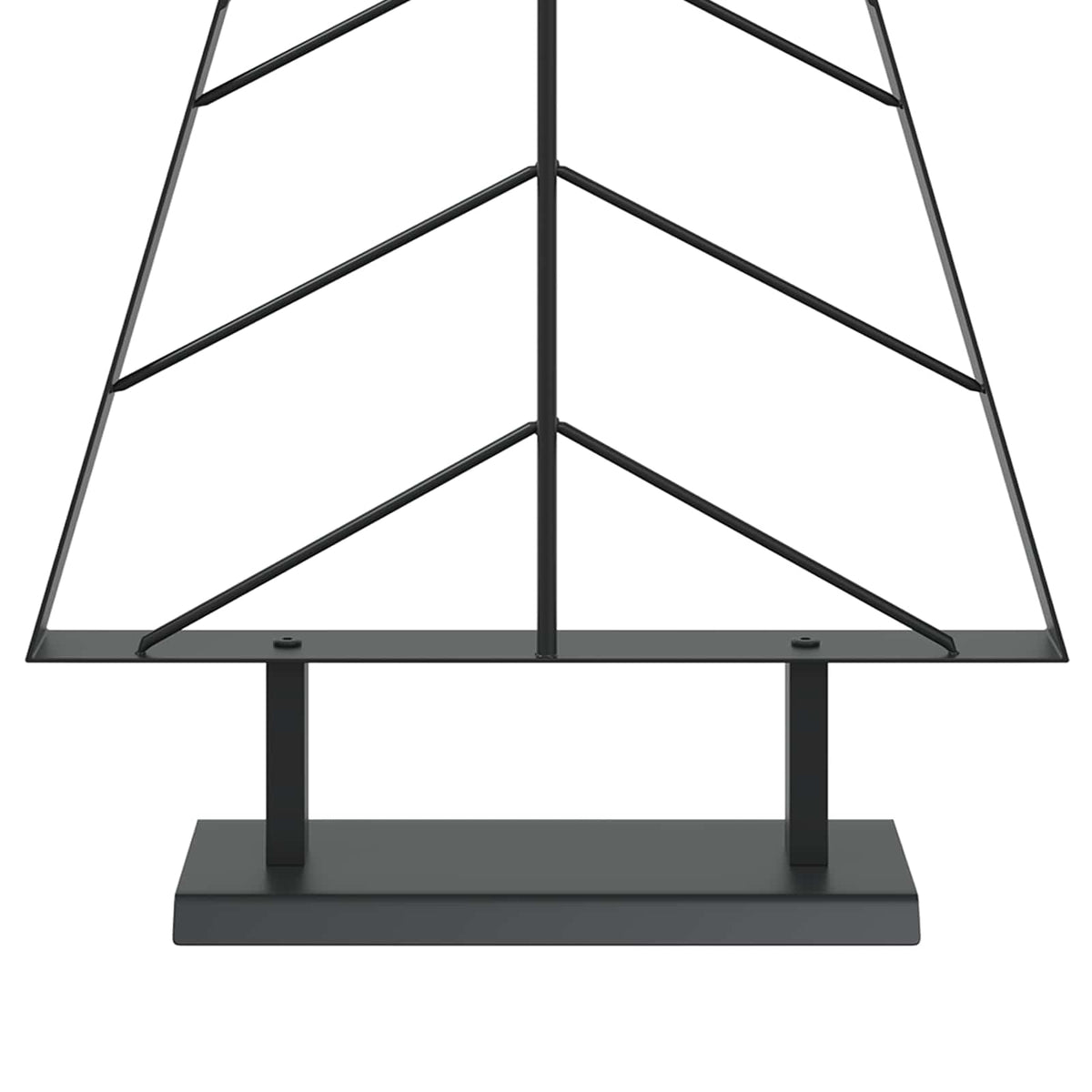 Fém karácsonyfa állvánnyal KUOPIO 125 cm Acél Fekete