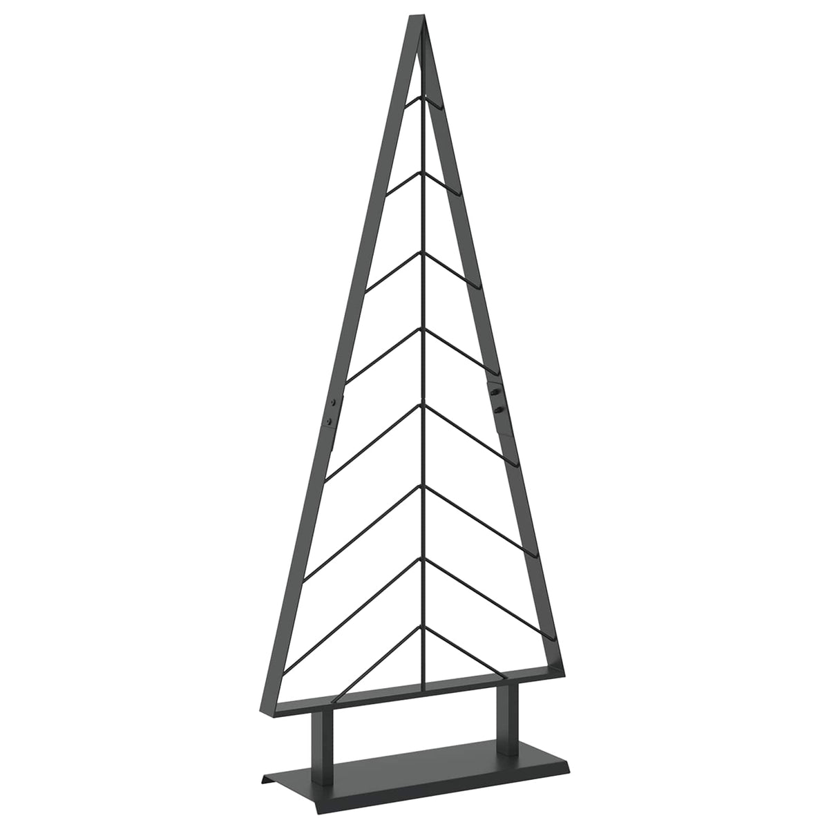 Fém karácsonyfa állvánnyal KUOPIO 125 cm Acél Fekete