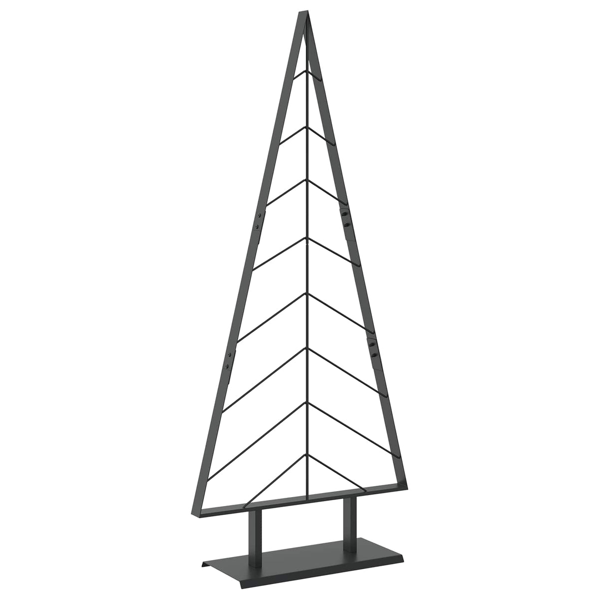 Fém karácsonyfa állvánnyal KUOPIO 150 cm Acél Fekete