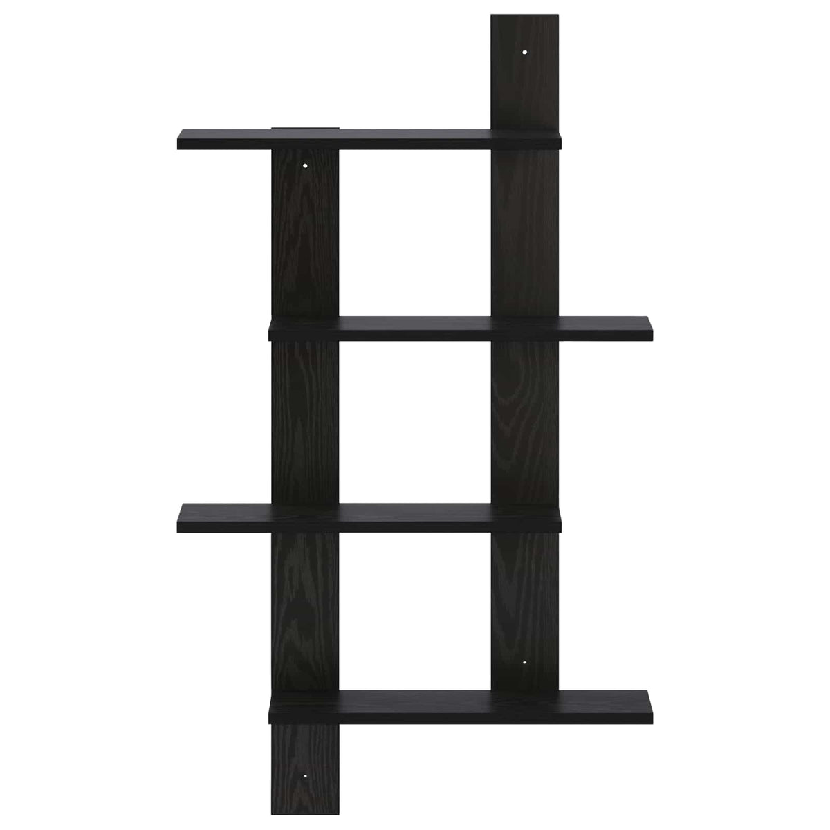 Falpolc Fekete Tölgy 61 x 13,5 x 105 cm Szerelt Fa
