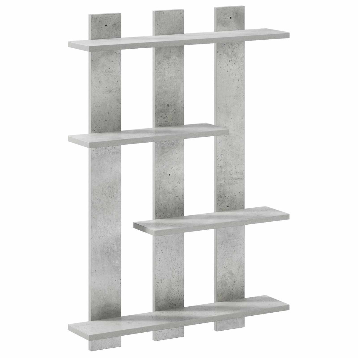 Falpolc Betonszürke 61 x 13,5 x 88 cm Szerelt Fa