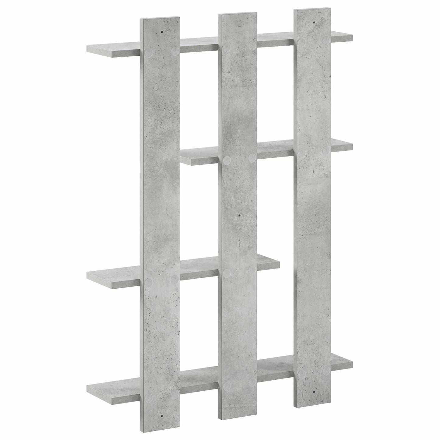 Falpolc Betonszürke 61 x 13,5 x 88 cm Szerelt Fa