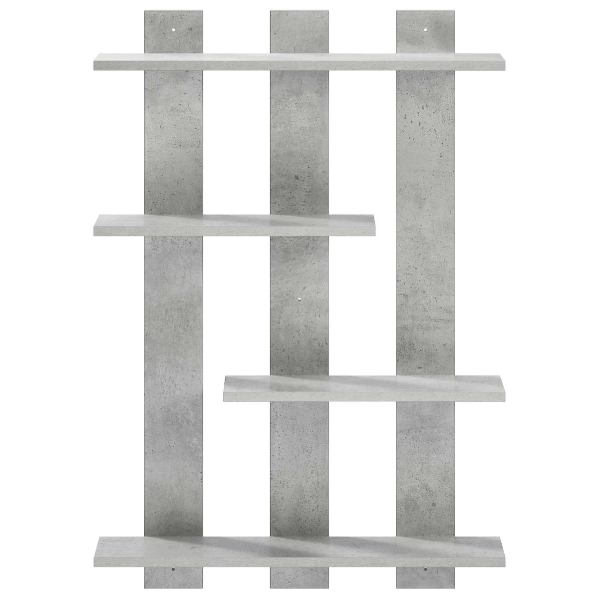 Falpolc Betonszürke 61 x 13,5 x 88 cm Szerelt Fa