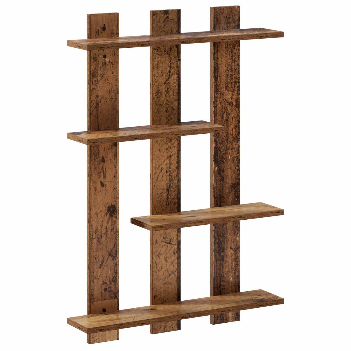 Falpolc Antik Fa 61 x 13,5 x 88 cm Szerelt Fa