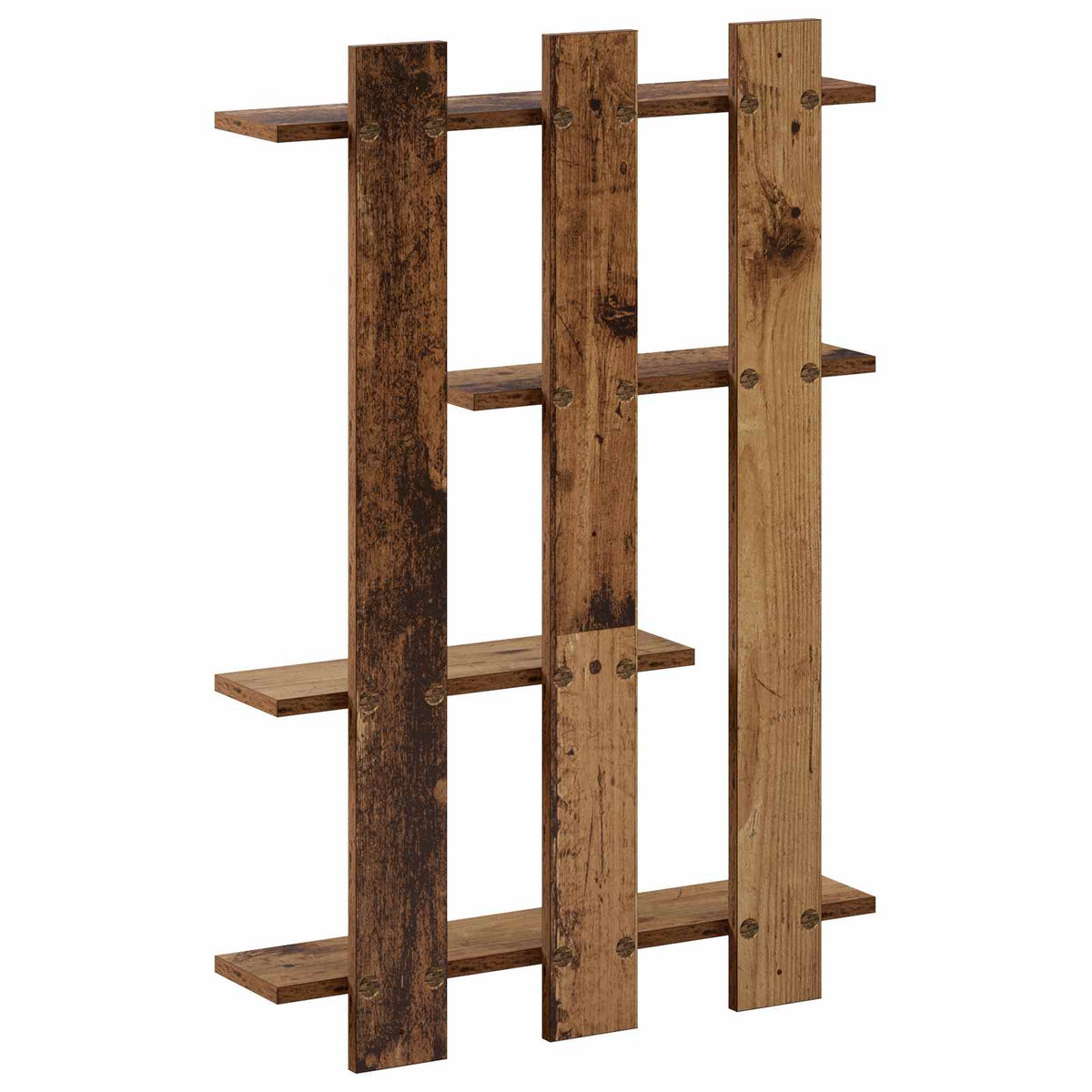 Falpolc Antik Fa 61 x 13,5 x 88 cm Szerelt Fa