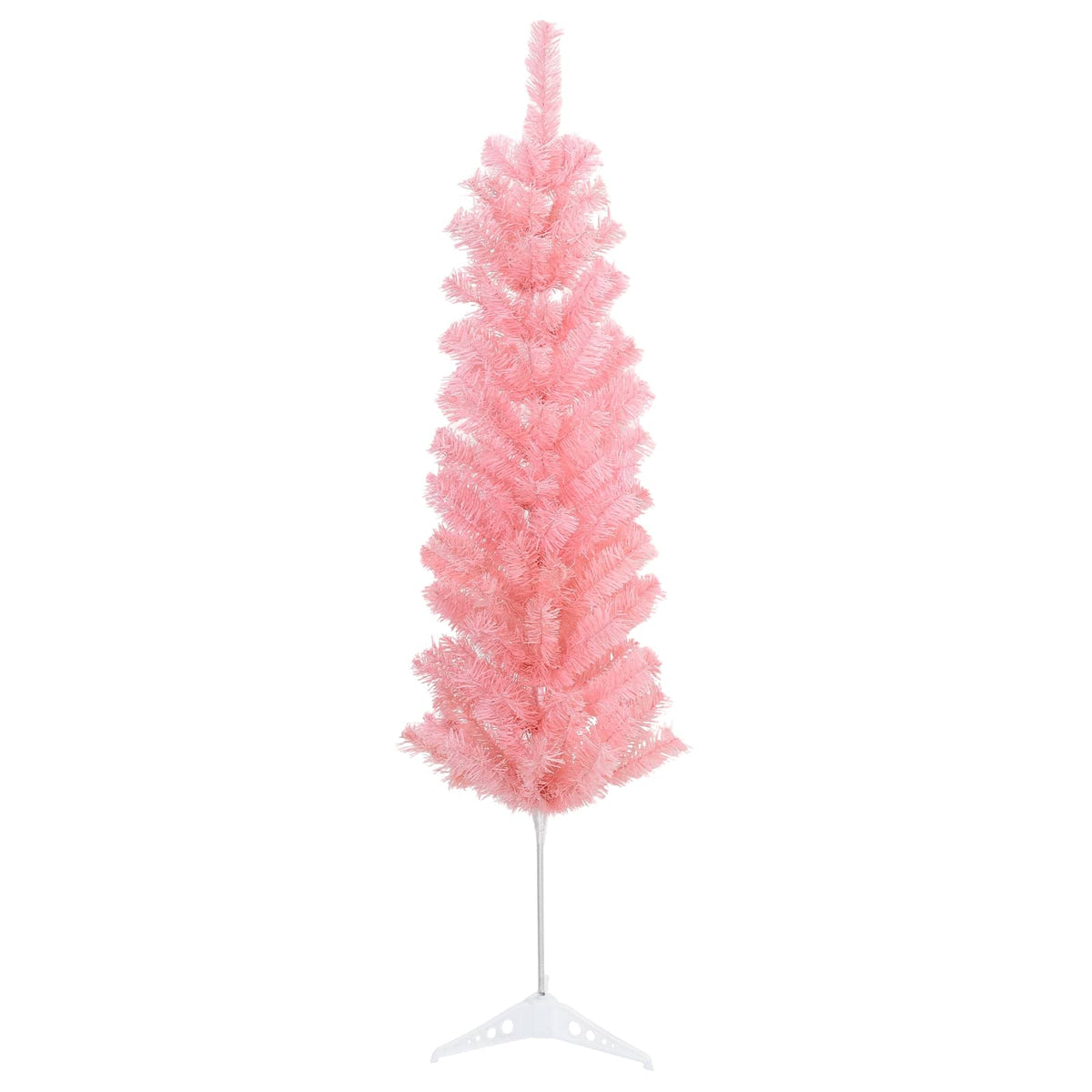 Karcsú műkarácsonyfa gömbökkel 150 cm 150 LED Meleg fehér