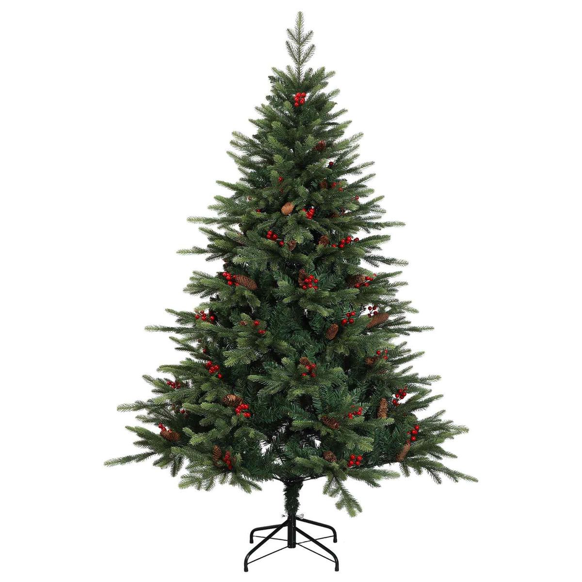 Műanyag Hajtogatós Karácsonyfa 150 cm 150 LED Meleg fehér