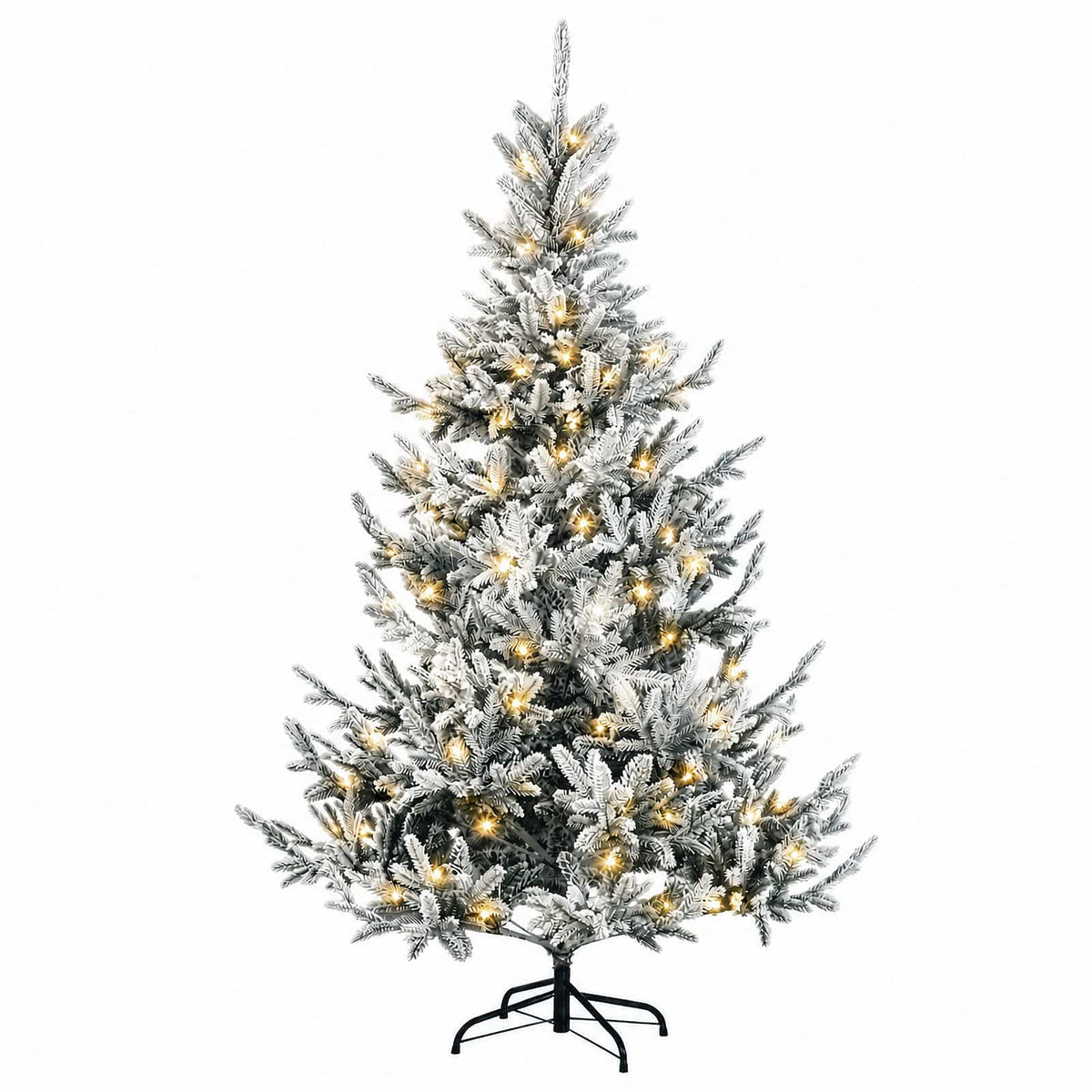 Műanyag Hajtogatós Karácsonyfa 150 cm 150 LED Meleg fehér