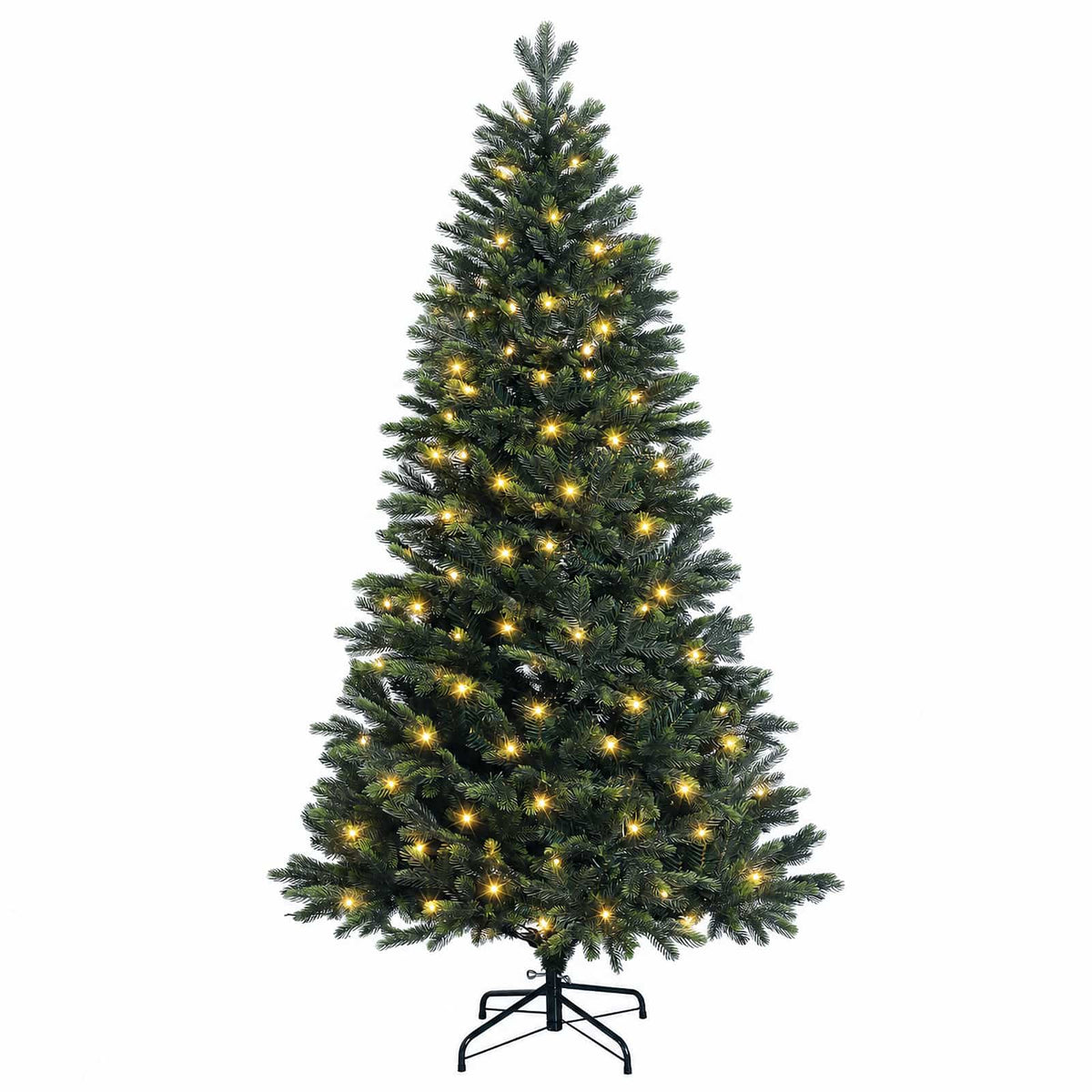 Műanyag Hajtogatós Karácsonyfa 120 cm 150 LED Meleg fehér