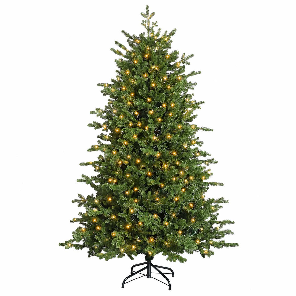 Műanyag Hajtogatós Karácsonyfa 120 cm 150 LED Meleg fehér