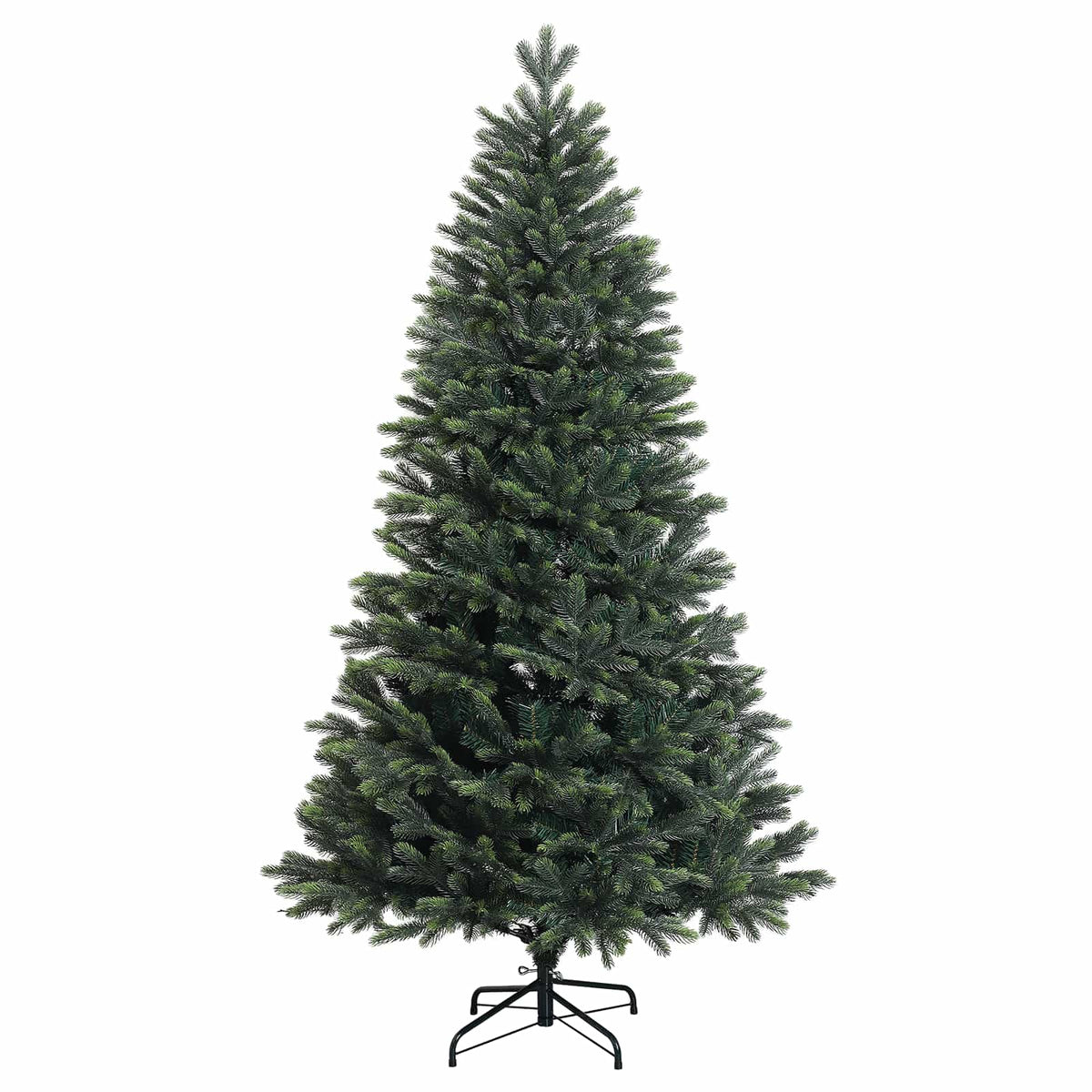 Műfenyő gömbökkel 120 cm 150 LED Meleg fehér PVC és fém Zöld