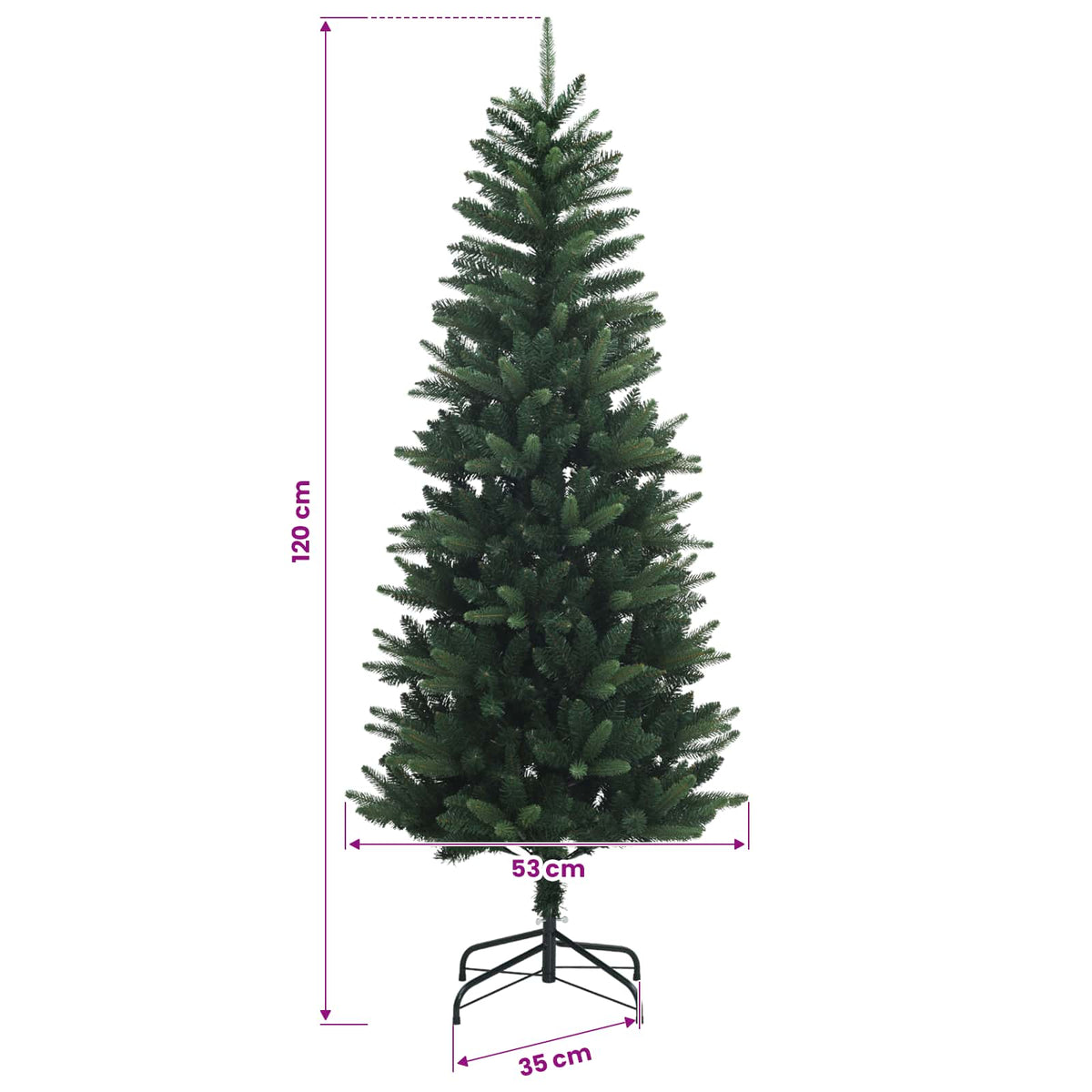Műfenyő gömbökkel 120 cm 150 LED Meleg fehér PE és PVC Green