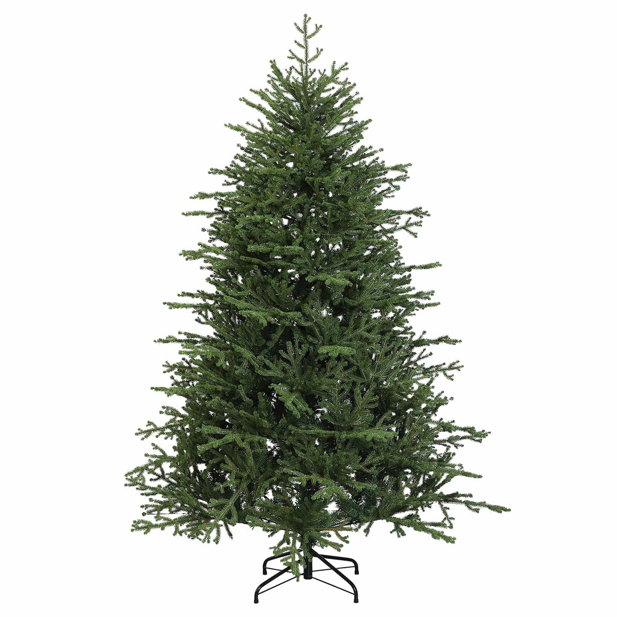 Műkarácsonyfa gömbbel 120 cm 150 LED Meleg fehér PVC és fém