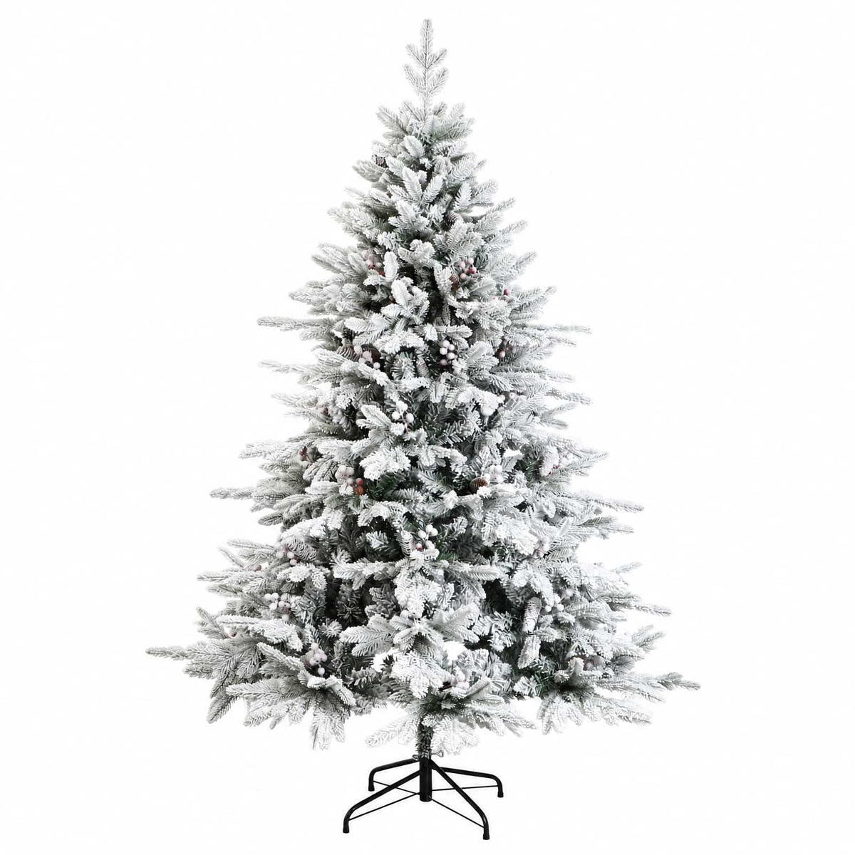 Műkarácsonyfa gömbbel 150 cm 150 LED Meleg fehér PVC és fém