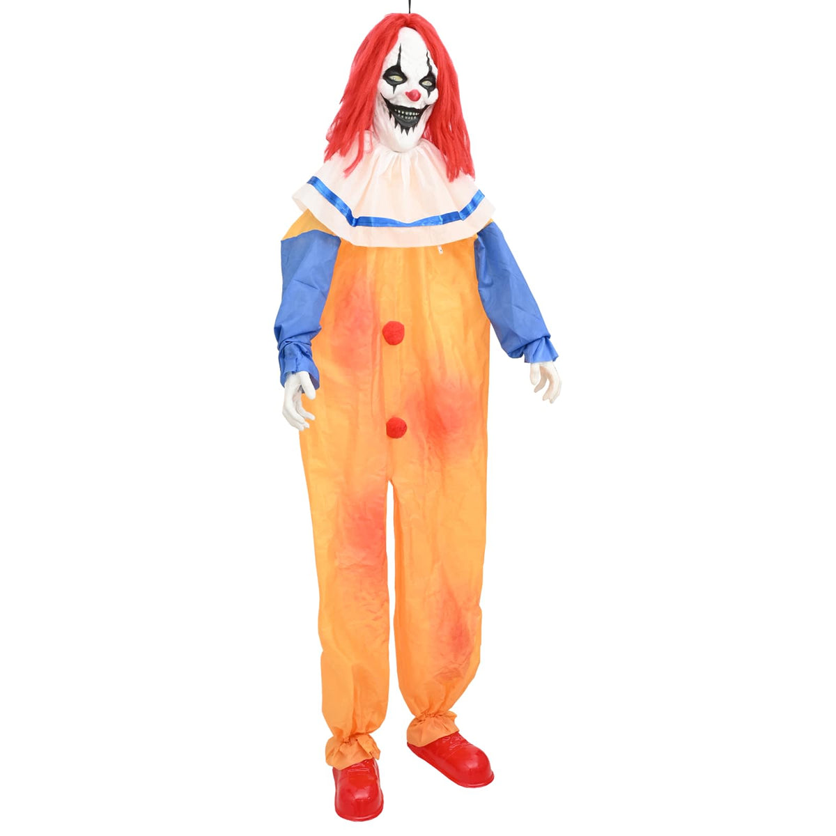 Rémisztő Halloween bohóc SPOOKA Sárga és Kék 126,5 x 180 cm