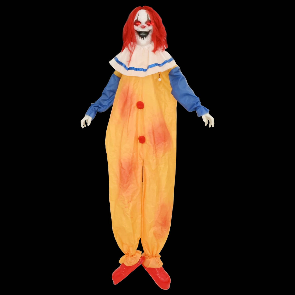 Rémisztő Halloween bohóc SPOOKA Sárga és Kék 126,5 x 180 cm