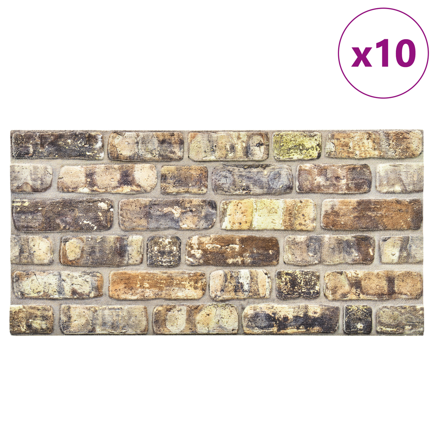 Fali panelek 10 pcs Sokszínű 100 x 50 cm EPS Hab