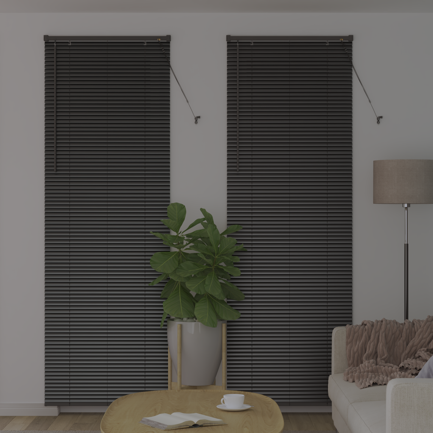 Zsalugáter Redőnyök Fekete 220 x 80 cm Alumínium