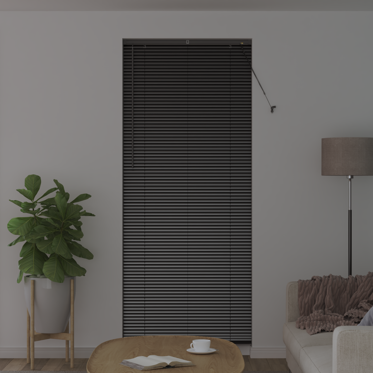 Zsalugáter Redőnyök Fekete 220 x 95 cm Alumínium