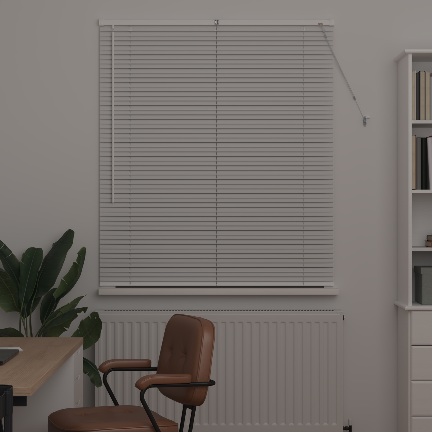 Zsalugáter Redőnyök Fehér 130 x 115 cm Alumínium