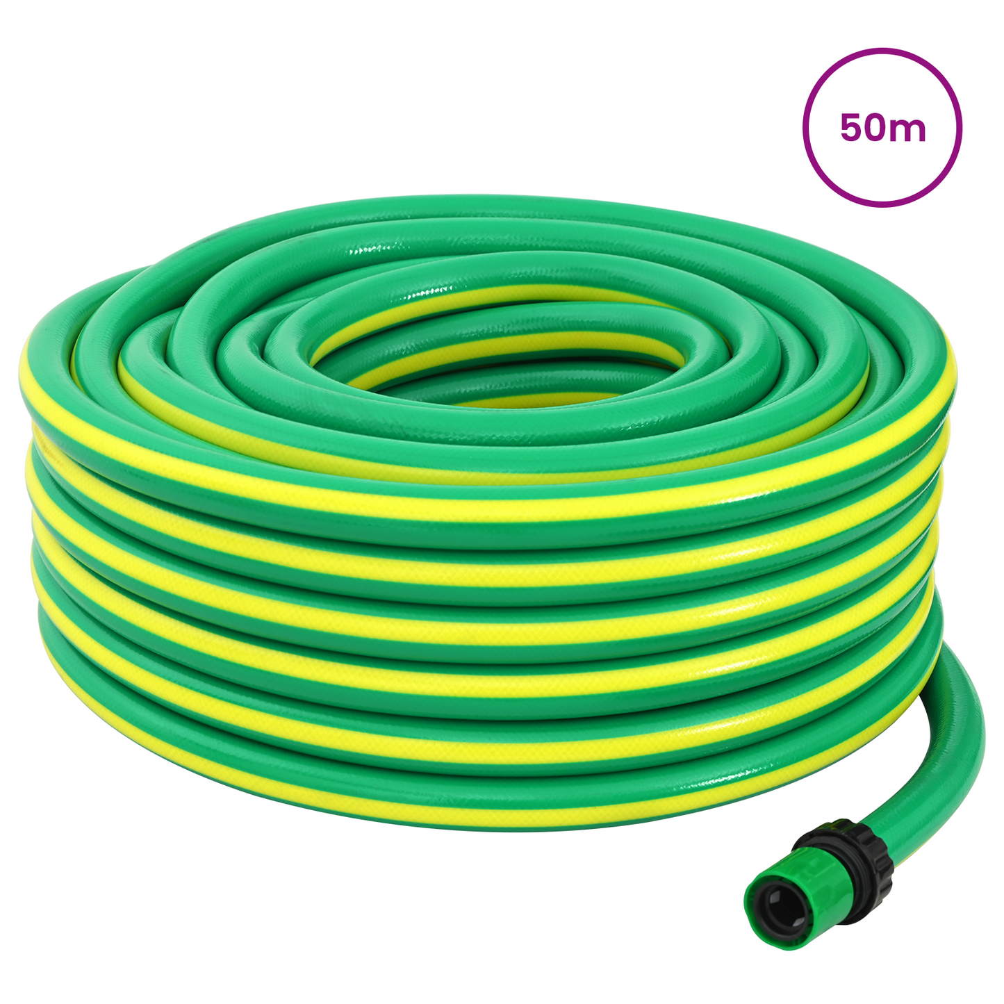 Kerticső 5-Lépcsős Zöld és Sárga 3 / 4'' 50 m PVC