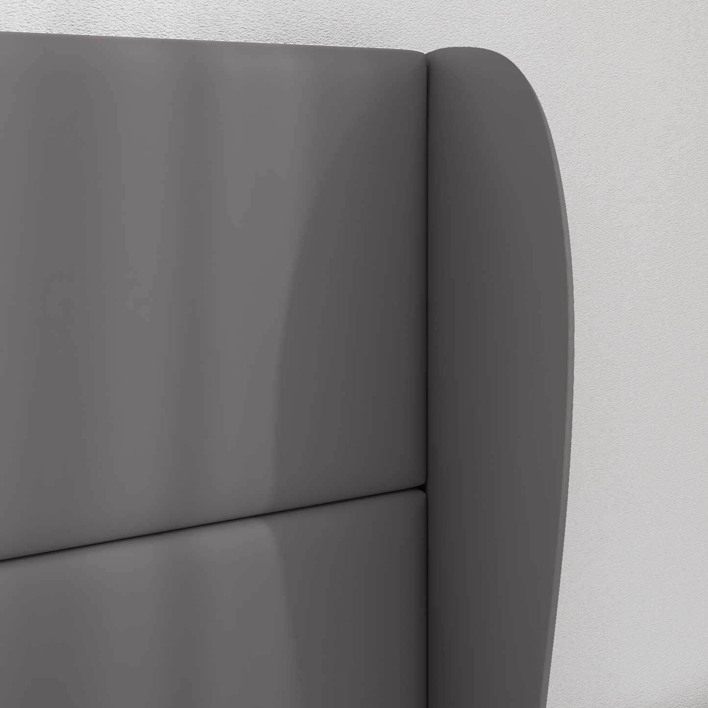 Fejtámla Fül Homályos Szürke 80 x 23 x 6 cm PVC