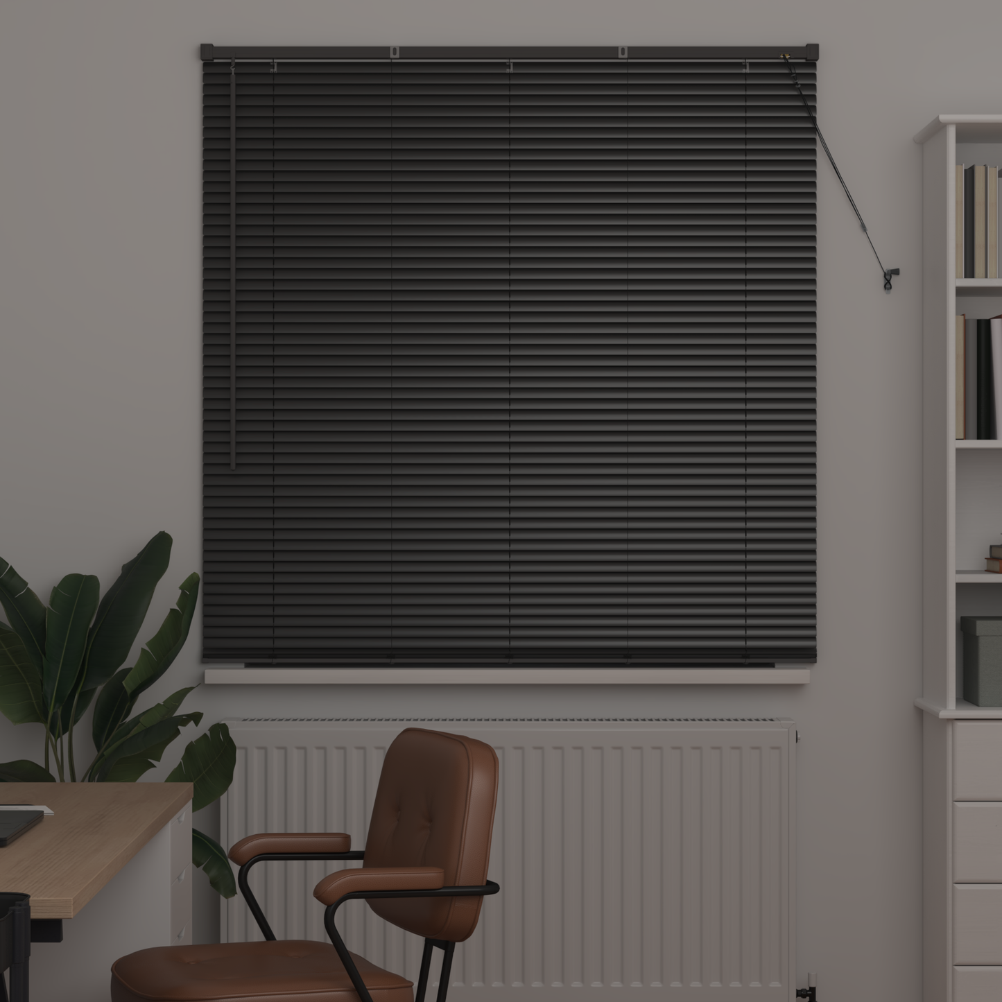 Zsalugáter Redőnyök Fekete 175 x 125 cm Alumínium