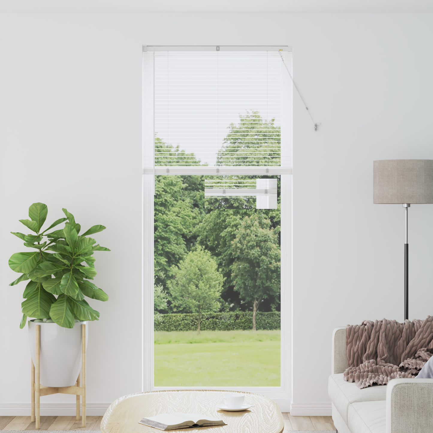 Zsalugáter Redőnyök Fehér 220 x 90 cm Alumínium
