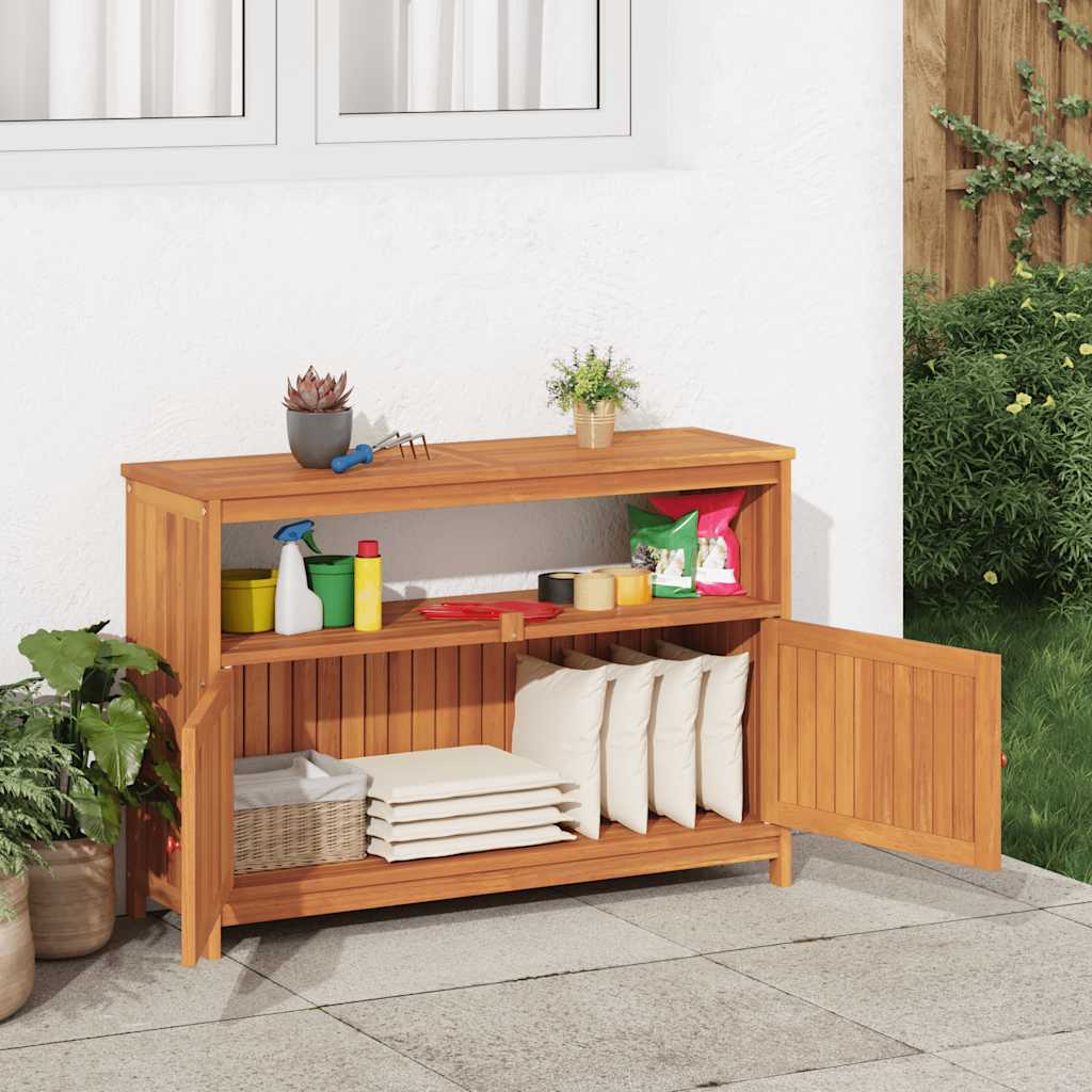 tömör akácfa kerti tálalóasztal 110 x 35 x 75 cm