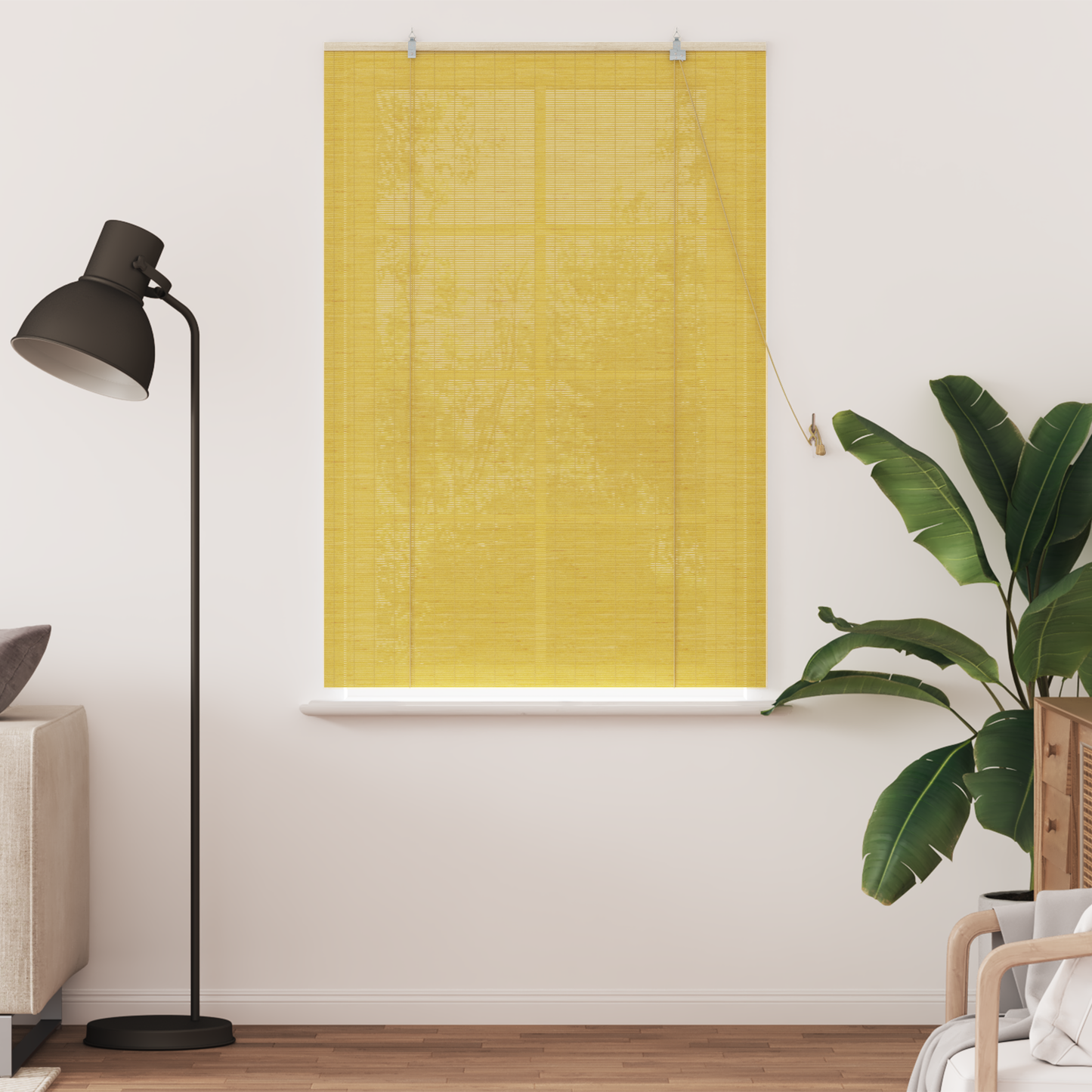 Roletta Sárga 100 x 160 cm Bambusz