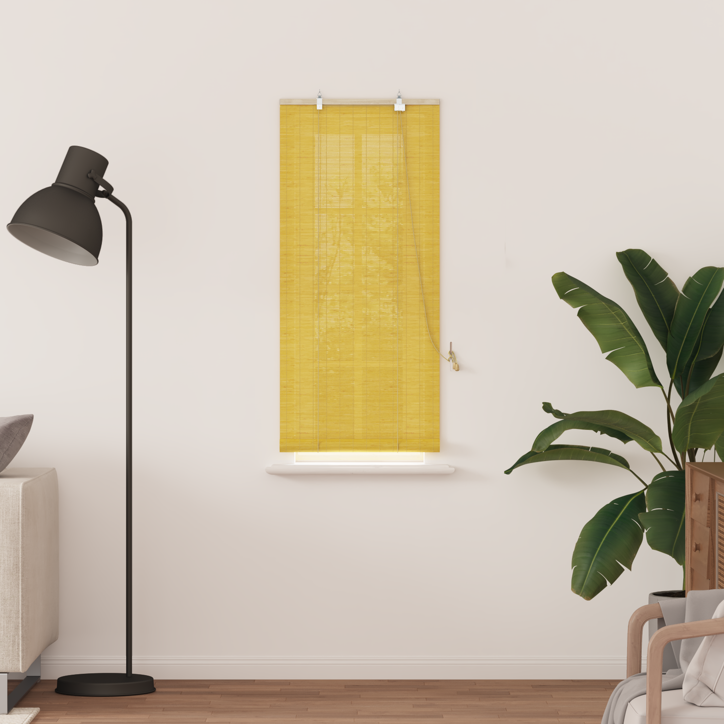 Roletta Sárga 60 x 160 cm Bambusz