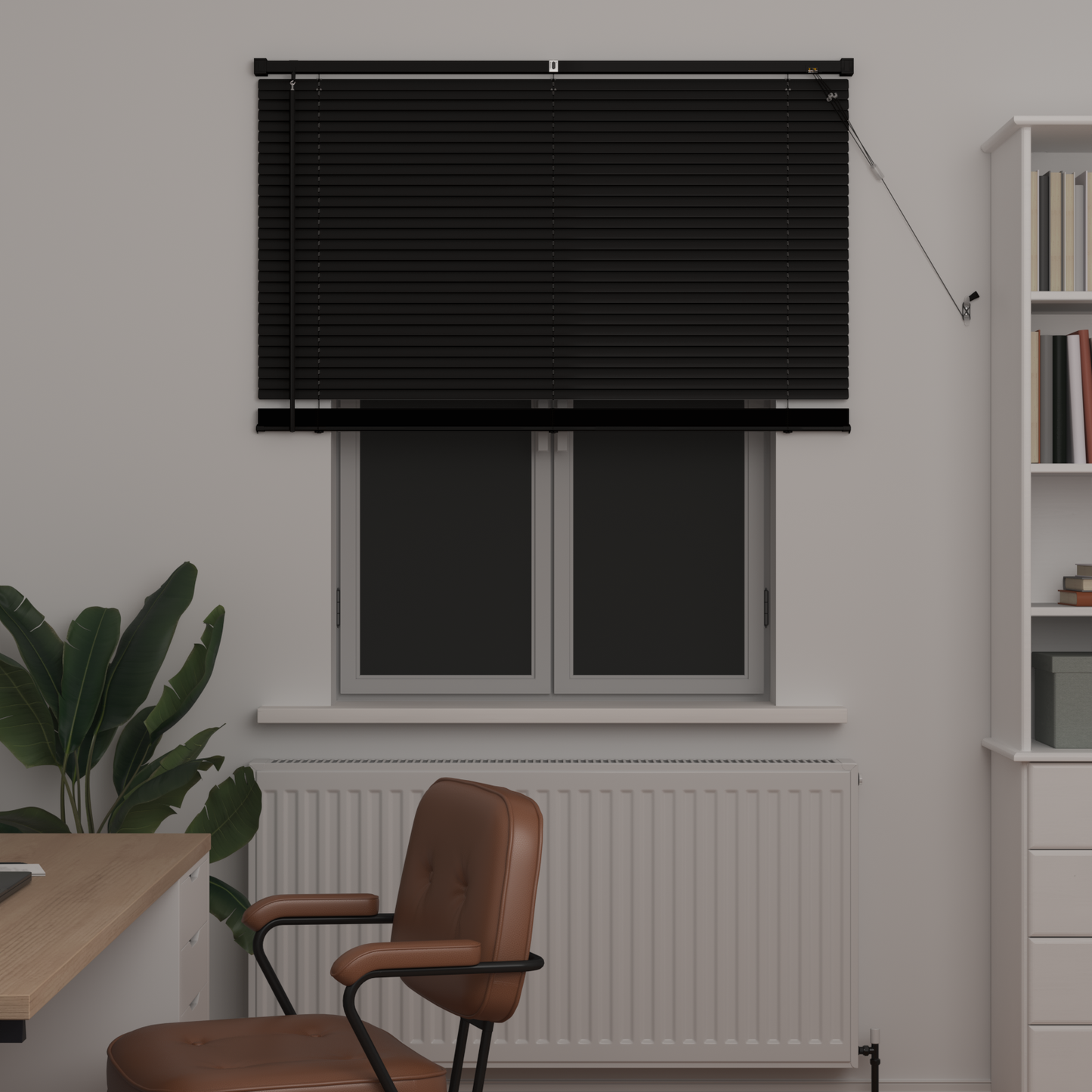 Zsaluzia Fekete 150 x 110 cm 25 mm PVC