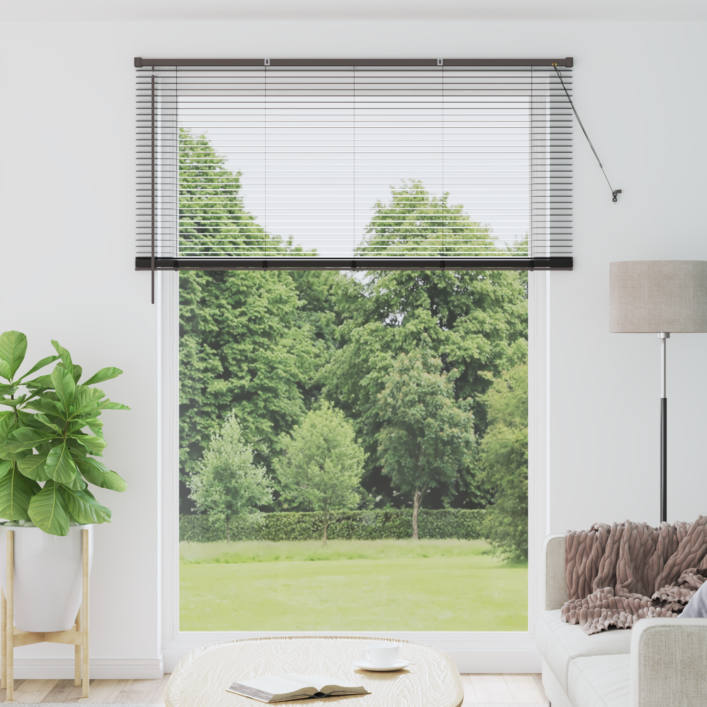 Zsalugáter Redőnyök Fekete 220 x 155 cm Alumínium