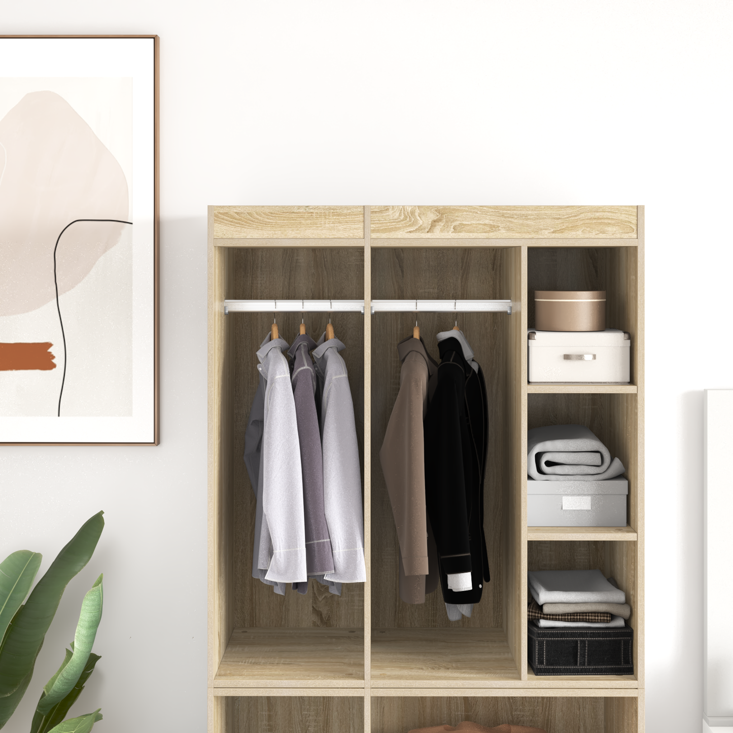 Szekrény rúd 2 pcs Ezüst 372 x 15 x 29 mm Alumínium ötvözet