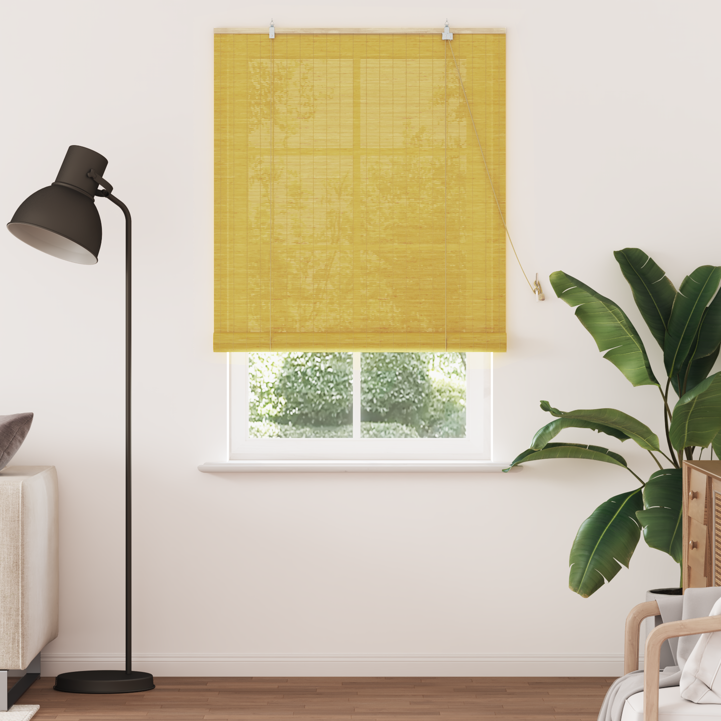 Roletta Sárga 100 x 220 cm Bambusz