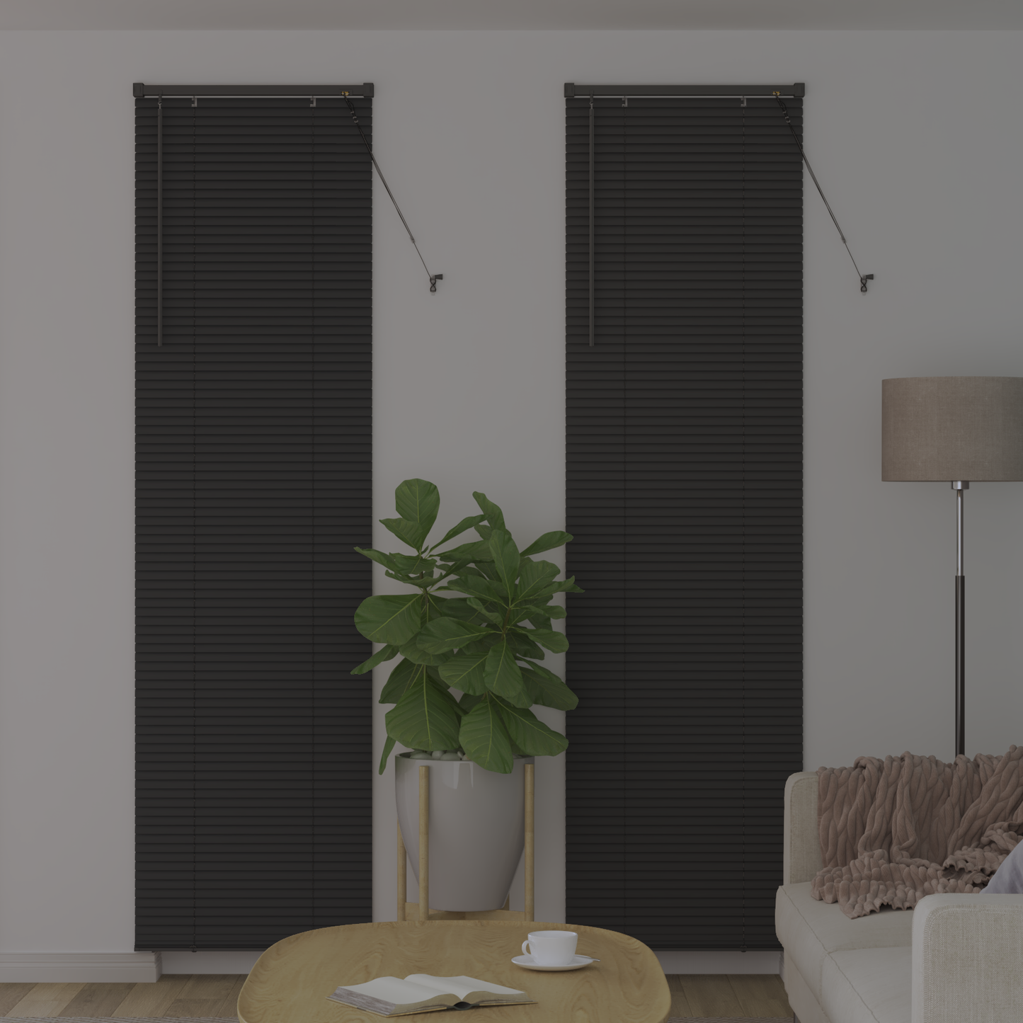 Zsalugáter Redőnyök Sötétszürke 220 x 55 cm Alumínium