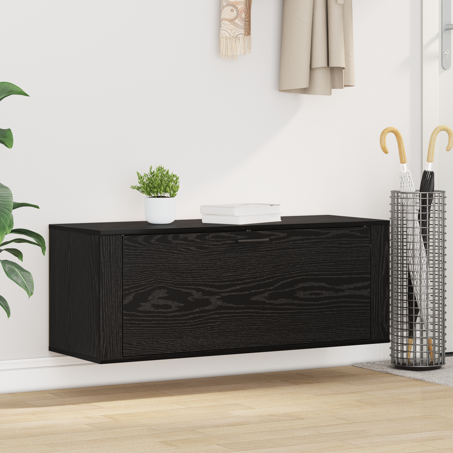 Cipőszekrény 100 x 35 x 38 cm Szerelt Fa Musta tammi