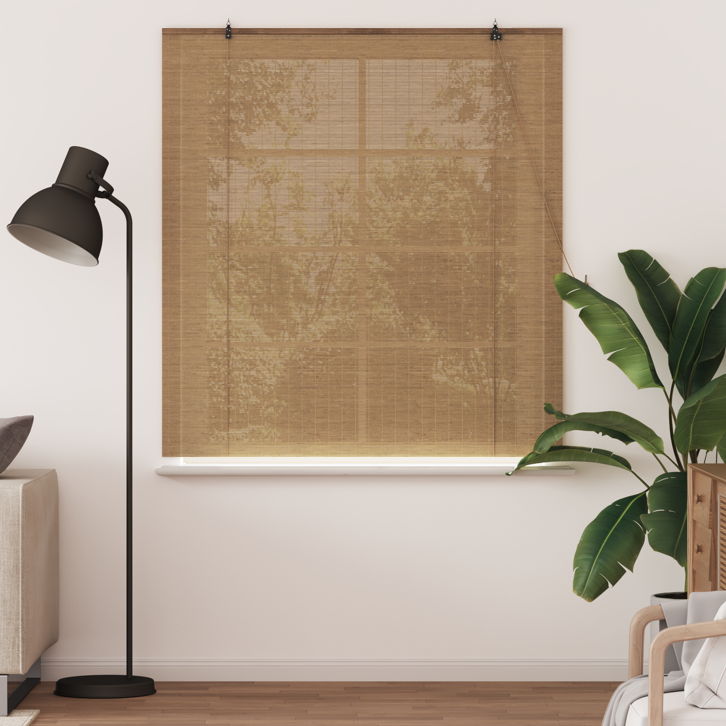 Roletta Barna 150 x 160 cm Bambusz