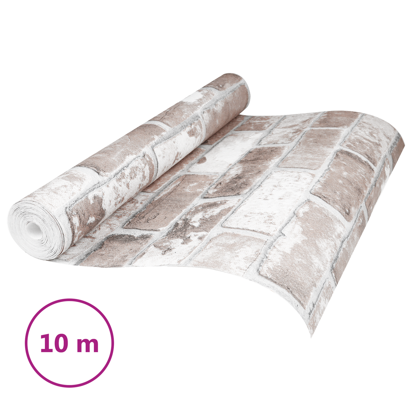 3D szilárd tapéta Csíkos Tégla 10 x 0,53 m Nem Szőtt Szövet