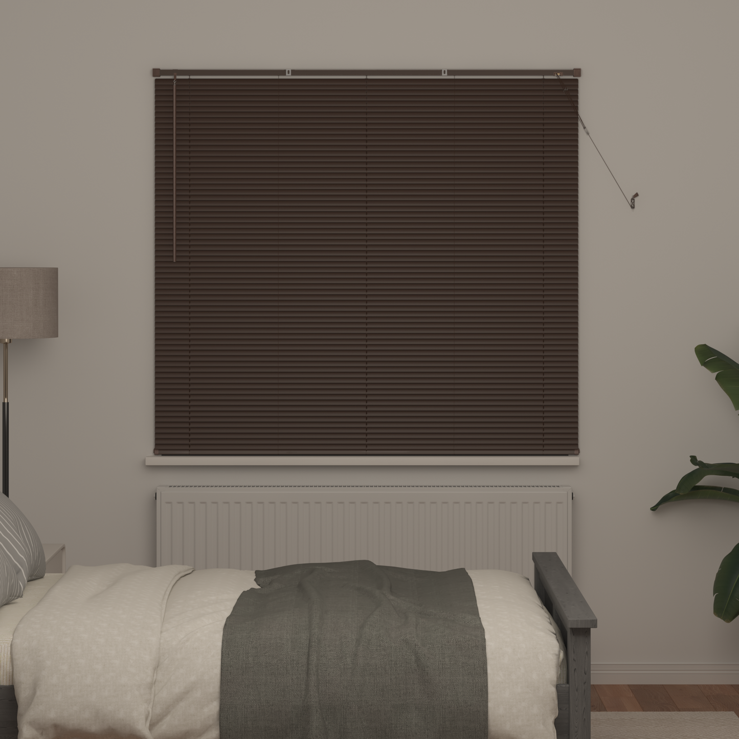 Zsaluzia Sötét barna mintával 150 x 150 cm 25 mm PVC