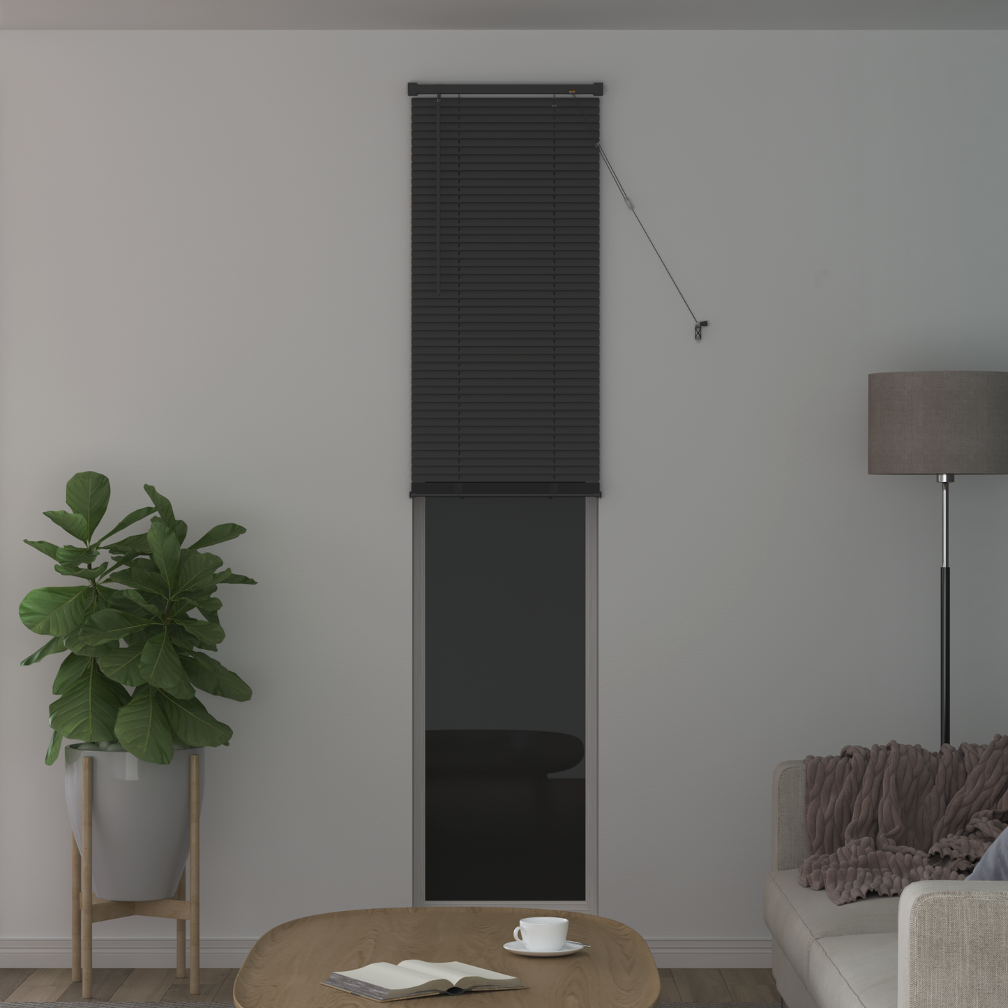 Zsaluzia Ezüst Szürke 213 x 60 cm 25 mm PVC