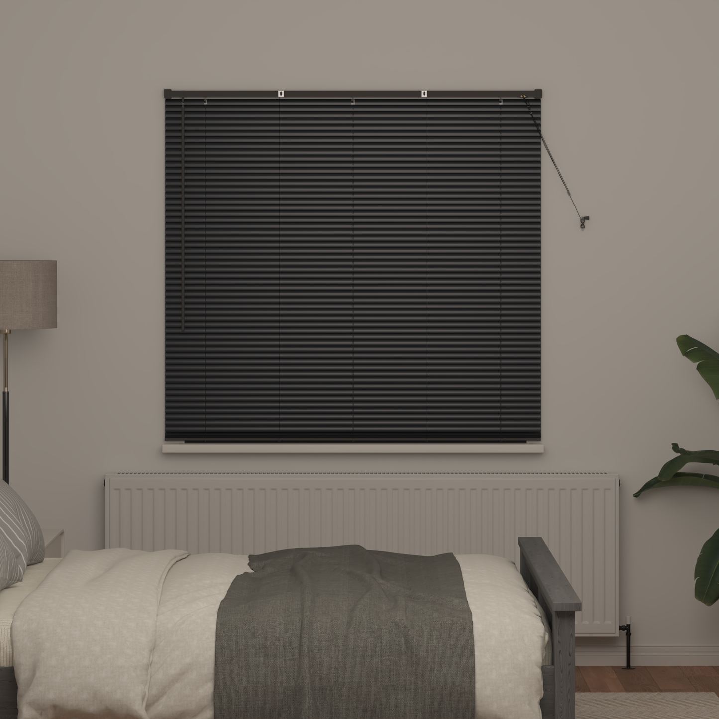 Zsalugáter Redőnyök Fekete 175 x 150 cm Alumínium