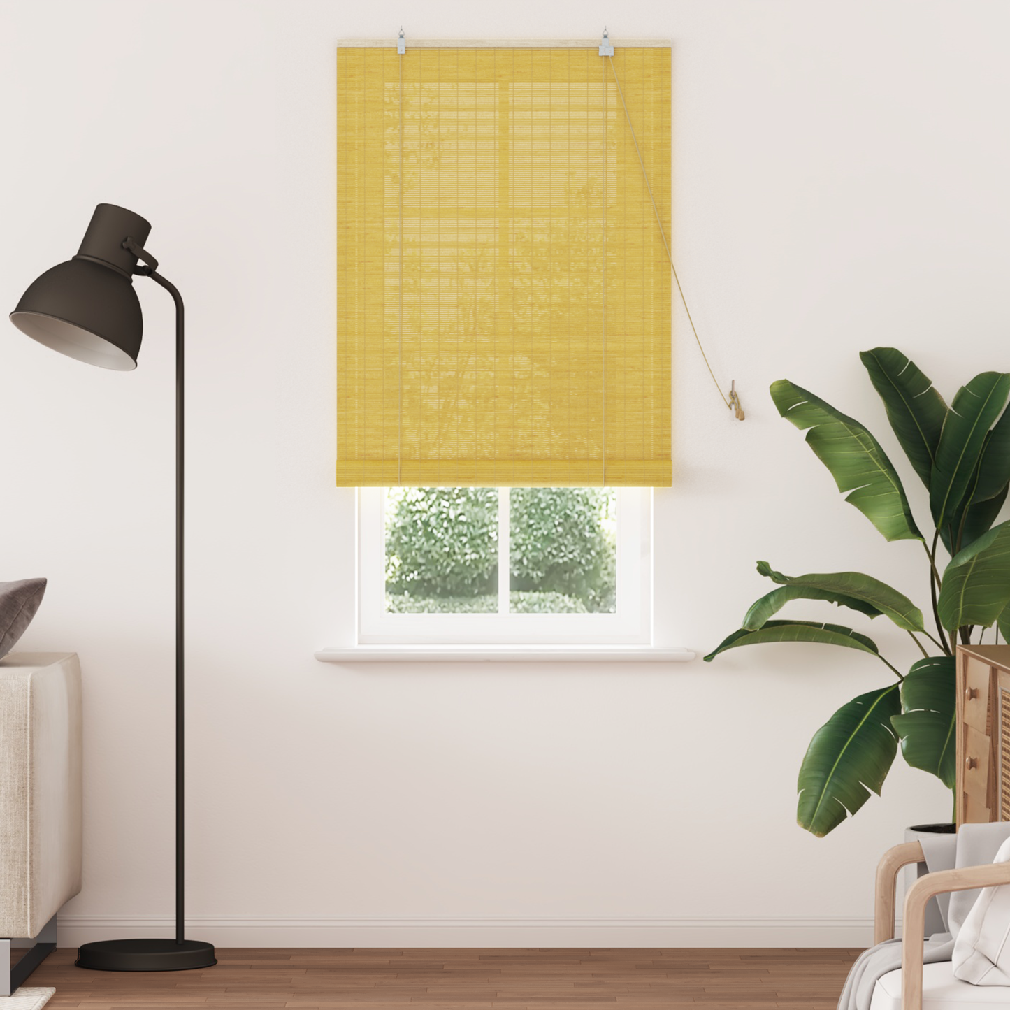 Roletta Sárga 80 x 220 cm Bambusz